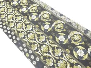 花鳥模様織出し袋帯